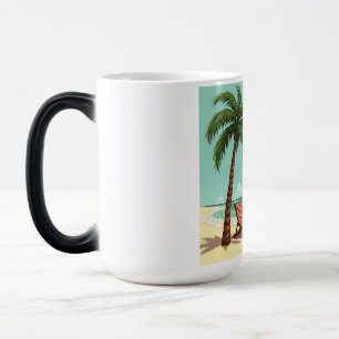 Tropische Chill – Palm Tree & Beach Chair T-shirt Magische Mok