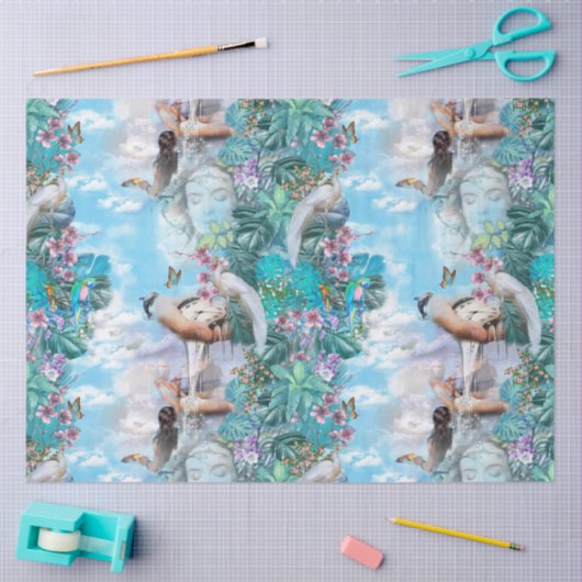 Tropische chirurgische landschappen tissuepapier (Craft)