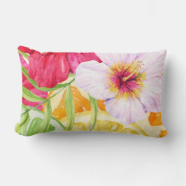 Tropische Citrus Bliss: Hibiscus & Citrusvruchten Kussen