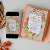 Tropische Citrus Bridal Shower Invitation Lemon Kaart