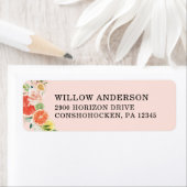 Tropische Citrus Bruiloft Mailing Labels (Insitu)