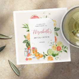 Tropische Citrus Bruiloftsborrel Servet