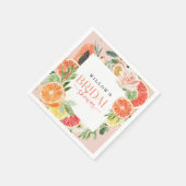Tropische Citrus Bruiloftsfeest Servet (Hoek)