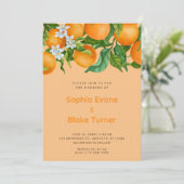 Tropische Citrus Sinaasappels Botanisch Oranje Bru Kaart (Staand voorkant)