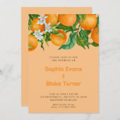 Tropische Citrus Sinaasappels Botanisch Oranje Bru Kaart (Voorkant / Achterkant)