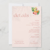 Tropische Citrus Spritz | Vrijgezellenweekend Kaart (Achterkant)