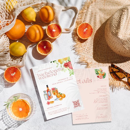 Tropische Citrus Spritz | Vrijgezellenweekend Kaart