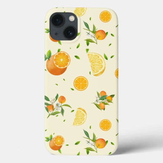 Tropische Citrus SUMMER Oranje citroenschijfje Case-Mate iPhone Case (Achterkant)