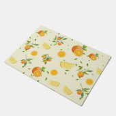 Tropische Citrus SUMMER Oranje citroenschijfje Deurmat (Schuin)