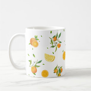 Tropische Citrus SUMMER Oranje citroenschijfje Koffiemok