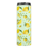 Tropische Citrus SUMMER Oranje citroenschijfje Thermosbeker (Achterkant)