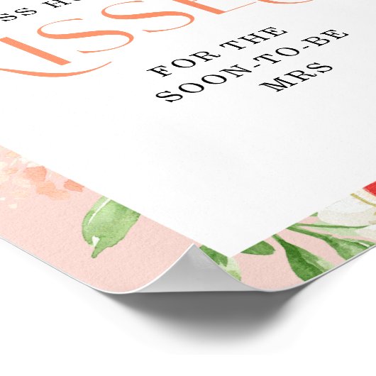 Tropische citrus Vrijgezellenfeest Hoeveel kussen  Poster (Hoek)