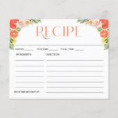 Tropische Citrus Vrijgezellenfeest Recept Kaart (Voorkant)