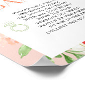 Tropische Citrus Vrijgezellenfeest Ring spel teken Poster (Hoek)