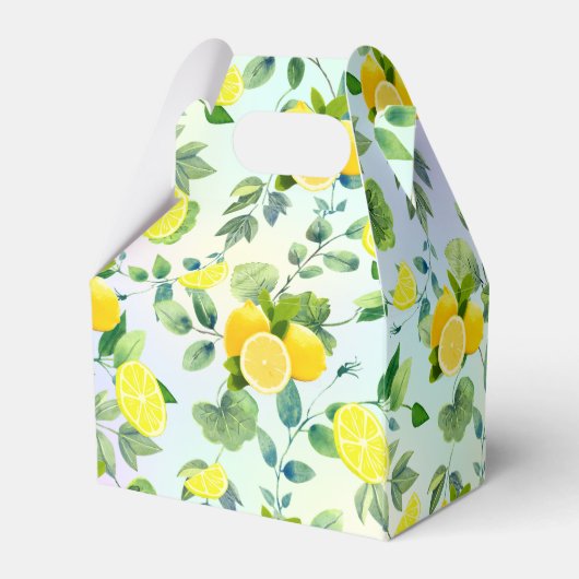 Tropische Citrus zomerverse Oranje citroen Slice Bedankdoosjes (Achterkant)