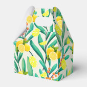 Tropische Citrus zomerverse Oranje citroen Slice Bedankdoosjes (Voorkant Zijde)