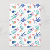 Tropische Citrusvruchten Signature Cocktail Drinke Menu (Achterkant)