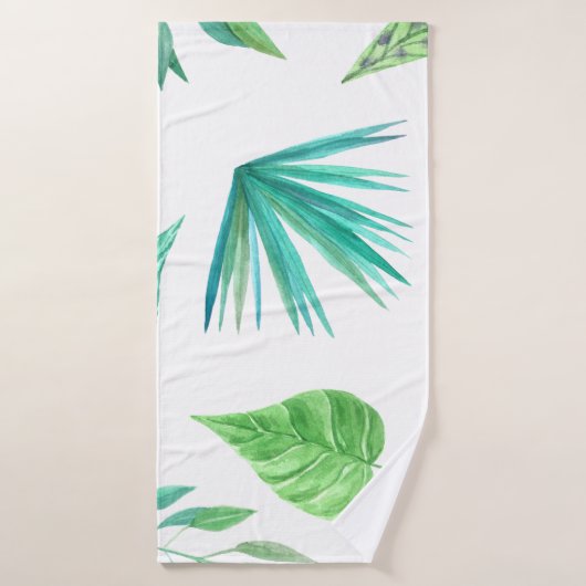 Tropische clipkunst badhanddoek (Badhanddoek)