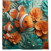 Tropische Clown Fish Ocean Beach Douchegordijn (Voorkant)
