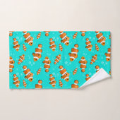 Tropische Clownfish & Bubbles Patroon Bad Handdoek (Handdoek)