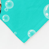 Tropische Clownfish & Bubbles Patroon Fleece Deken (Hoek)