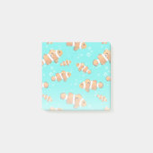 Tropische Clownfish & Bubbles Patroon Post-it® Notes (Voorkant)