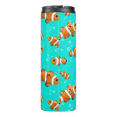 Tropische Clownfish & Bubbles Patroon Thermosbeker (Achterkant)