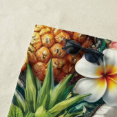 Tropische cocktail en bloemen ontwerp strandlaken (In situ)