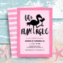 Tropische cocktail flamingo flamingo verjaardag