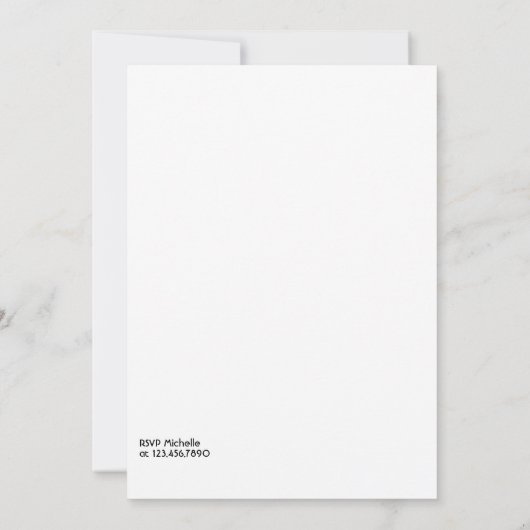 Tropische cocktail Graduation Party Kaart (Achterkant)