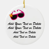 Tropische cocktail keramisch ornament (Achterkant)