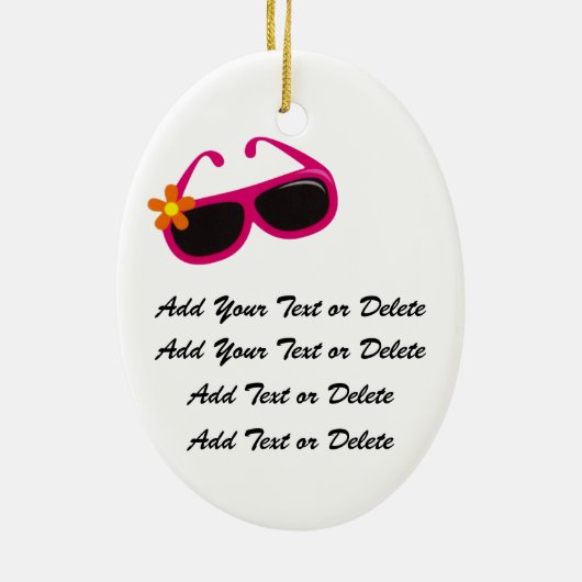 Tropische cocktail keramisch ornament (Achterkant)