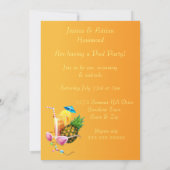 Tropische cocktail Pool Kaart (Achterkant)