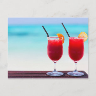 Tropische cocktails briefkaart