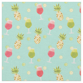 Tropische cocktails en patroonpatronen stof