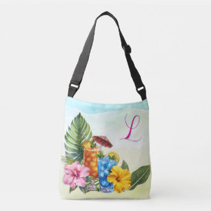 Tropische Cocktails Geborduurde Barman Crossbody Tas