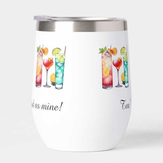 Tropische cocktails grappig gezegde (Rechts)