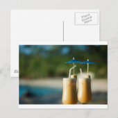 Tropische cocktails voor twee briefkaart (Voorkant / Achterkant)
