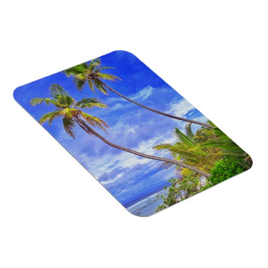 Tropische Coconut Palm Tree Dance Magneet (Rechterzijde)