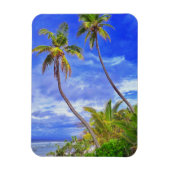 Tropische Coconut Palm Tree Dance Magneet (Verticaal)
