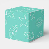 Tropische container van Shell van Tropisch Beach Bedankdoosjes (Achterkant)