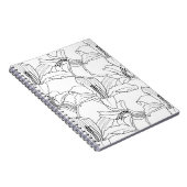 Tropische contouren Floral notebook Notitieboek (Rechterzijde)