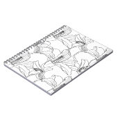 Tropische contouren Floral notebook Notitieboek (Linkerzijde)