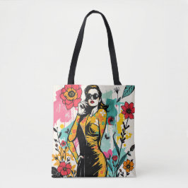 Tropische Couture Kunstcollectie Dubbelzijdig Tote Bag