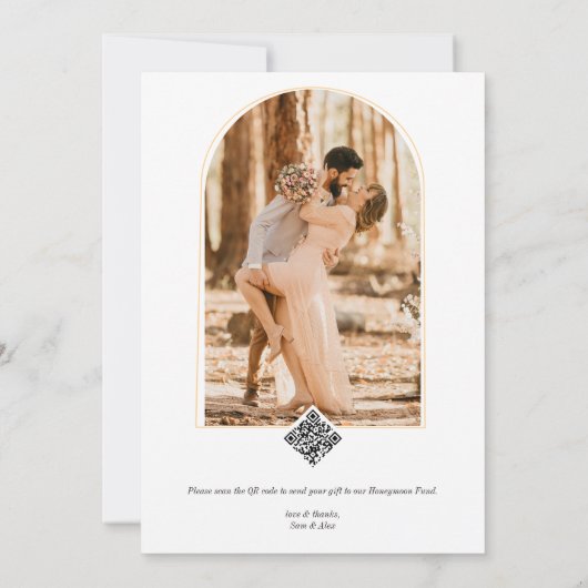 Tropische Cruise Honeymoon Fund Couples Douche Kaart (Achterkant)