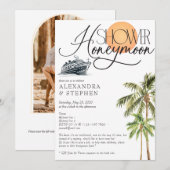 Tropische Cruise Honeymoon Fund Couples Douche Kaart (Voorkant / Achterkant)