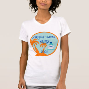 Tropische cruise vakantie t-shirt