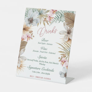 Tropische Cubaanse Drinken Havana Nights Bar Reclamebord Met Voetstuk