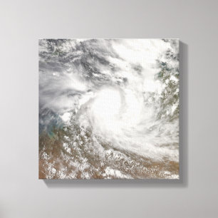 Tropische Cyclone Billy Canvas Afdruk
