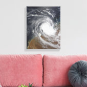 Tropische Cyclone Billy over Australië 2 Canvas Afdruk (Insitu (Woonkamer))